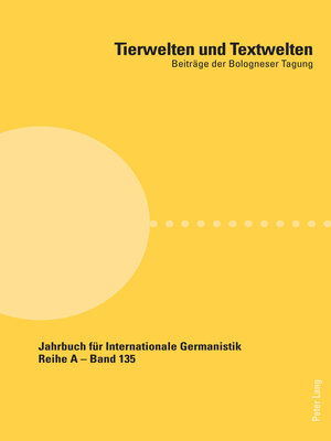 cover image of Tierwelten und Textwelten